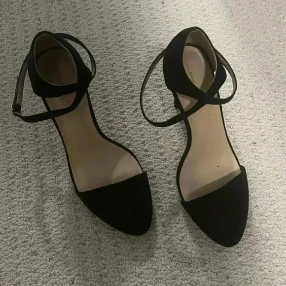 Zara Shoes - Zara Black Wrap Heel